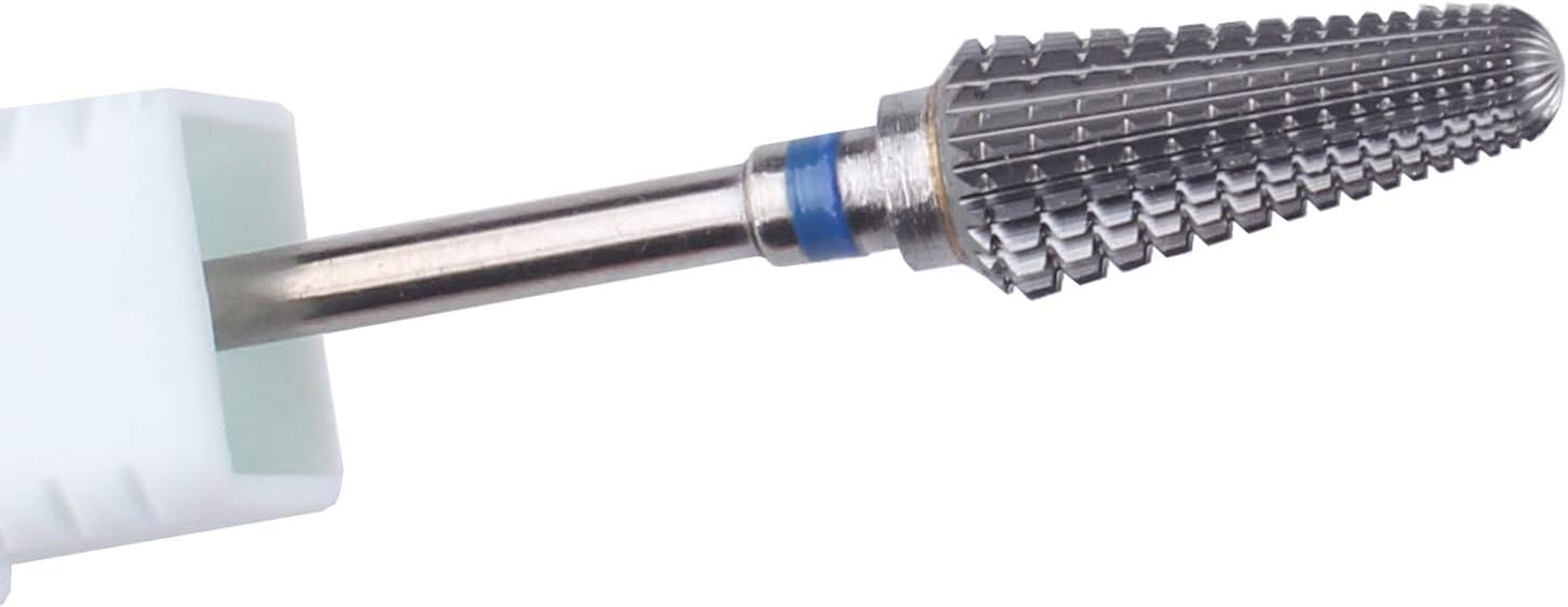 MZCMSL Tornado Carbide Nail Drill Bit - Fast Remove Acrylic or Hard Gel,Professional 3/32 Shank Efile Bit for Nail Drill(Silver,Medium) image number 1