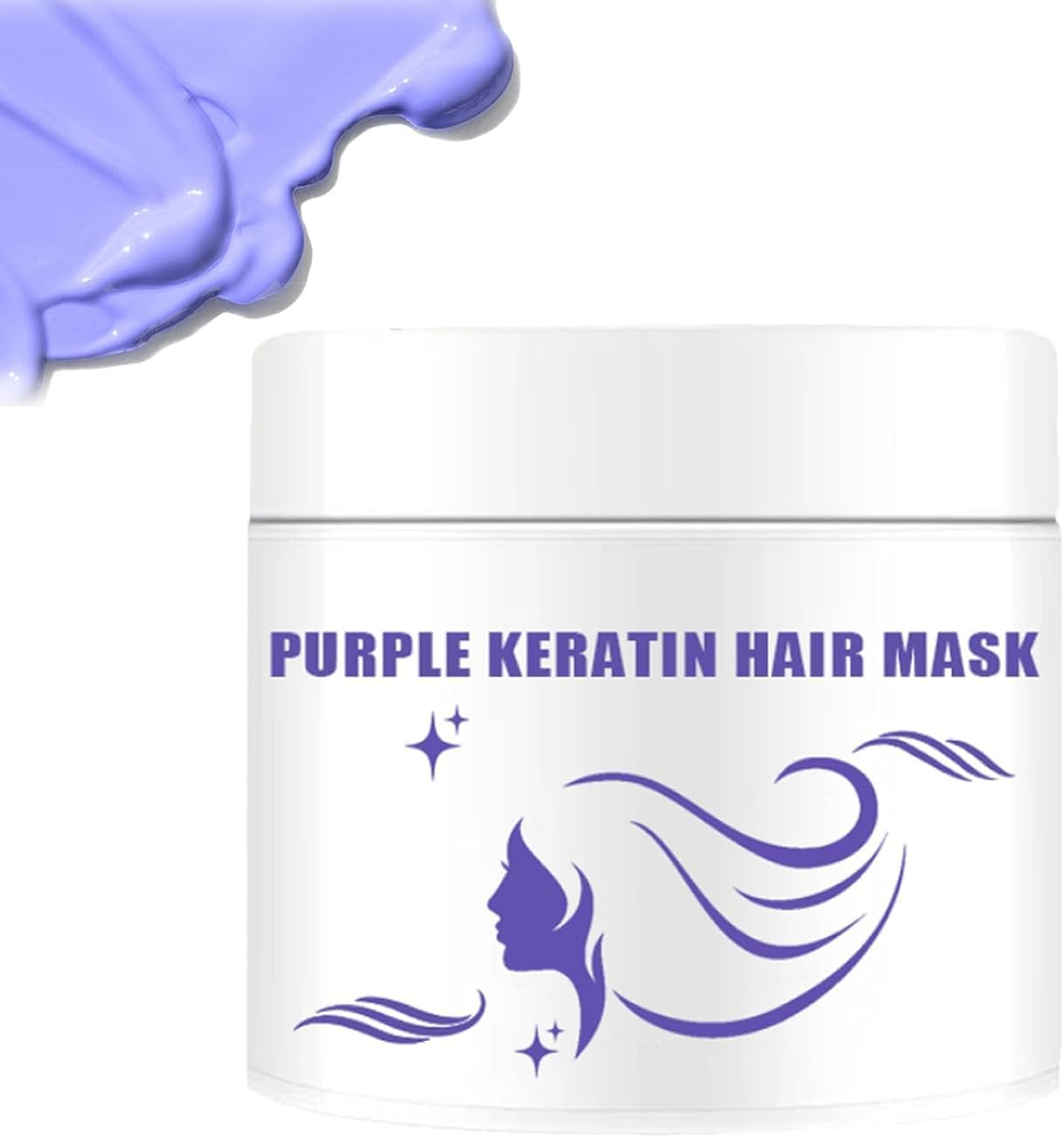 Purple Keratin Hair Mask &ndash; Power Purple Hair Mask, Deep Conditioning for Hair, Hydrates & Restores Softness,1Pcs image number 4