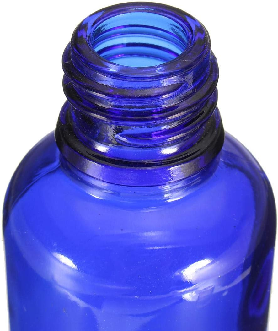 30Ml Blue Glass Spray Bottles with Black Fine Mist Sprayer Empty Essential Oils Perfume Atomizer Refillable Cosmetic Container, image number 2