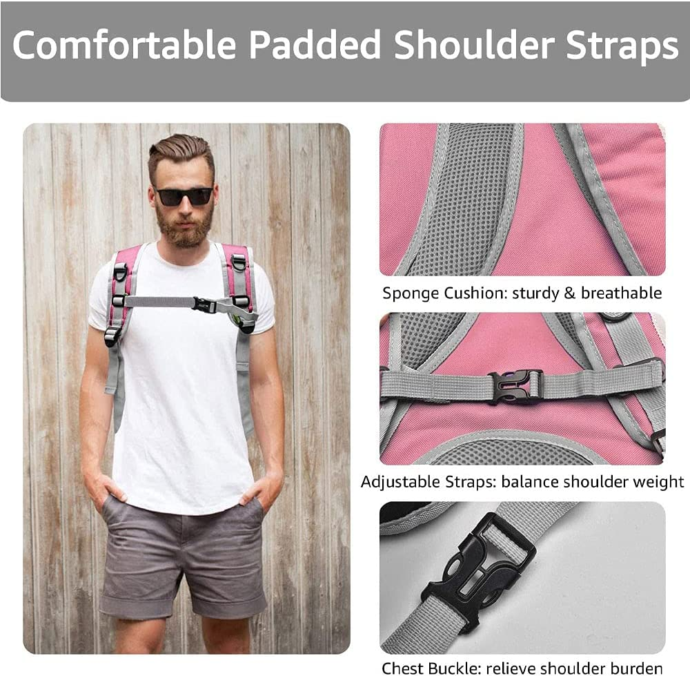 Cat Backpack Carriers Bag, Dog Backpack, Pet Bubble Backpack for Small Cats Puppies Dogs Bunny, Airline-Approved Ventilate Transparent Capsule Backpack for Travel, Hiking and Outdoor Use (Pink) image number 5