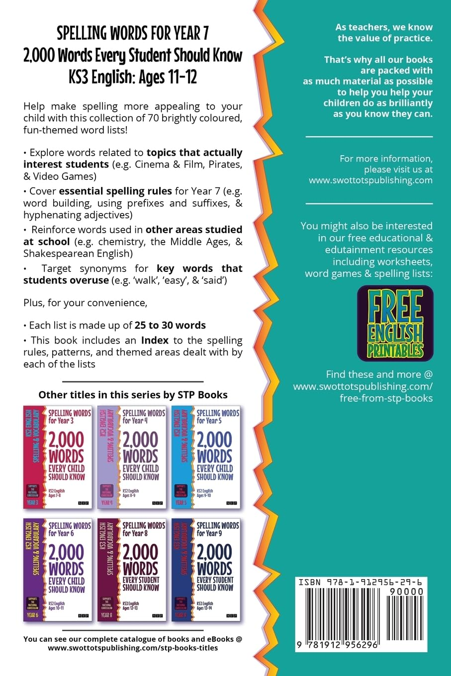 Spelling Words for Year 7: 2,000 Words Every Student Should Know (KS3 English Ages 11-12) image number 1