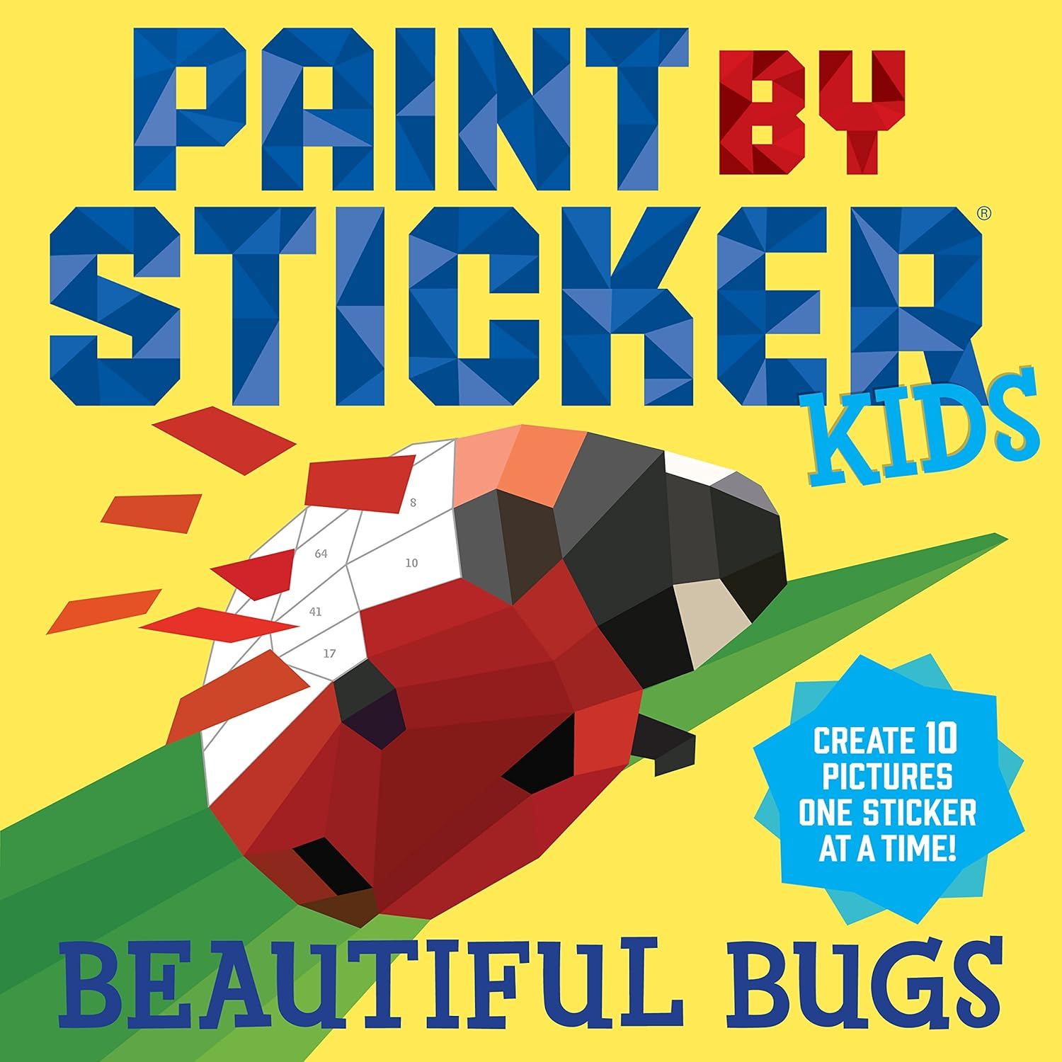 Paint by Sticker Kids: Beautiful Bugs: Create 10 Pictures One Sticker at a Time! (Kids Activity Book, Sticker Art, No Mess Activity, Keep Kids Busy) image number 4