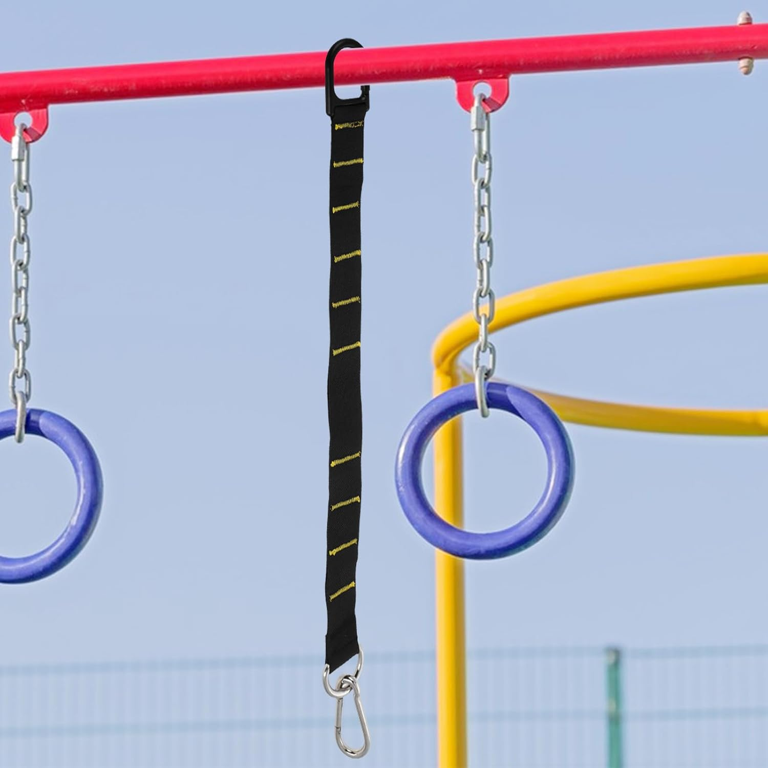 Gogogmee Adjustable Sled Pulling Belt Strap with Spring Hook, Weighted Sled Training Harness for Endurance and Speed Training, Rope Anchor Strap Fitness Pull Harness for Gym and Outdoor Use image number 2