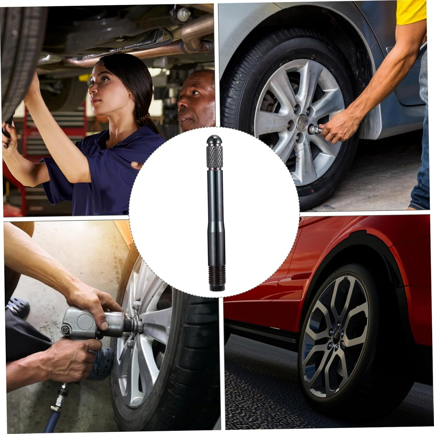 Beatifufu Automotive Guide Pin Wheel Alignment Tools Stainless Steel Wheel Alignment Pin Bolt image number 5