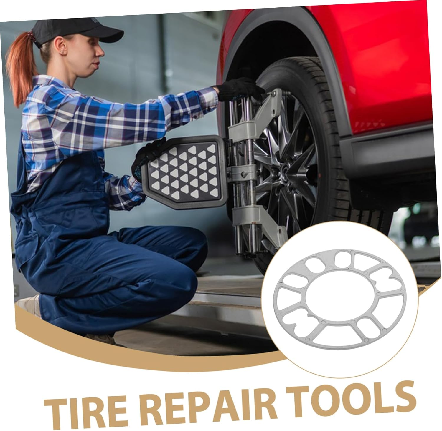 MOLUCKFU Wheel Widening Tool Aluminum Hub Tire Spacer Car Wheel Adapter Automotive Hub Gasket image number 4