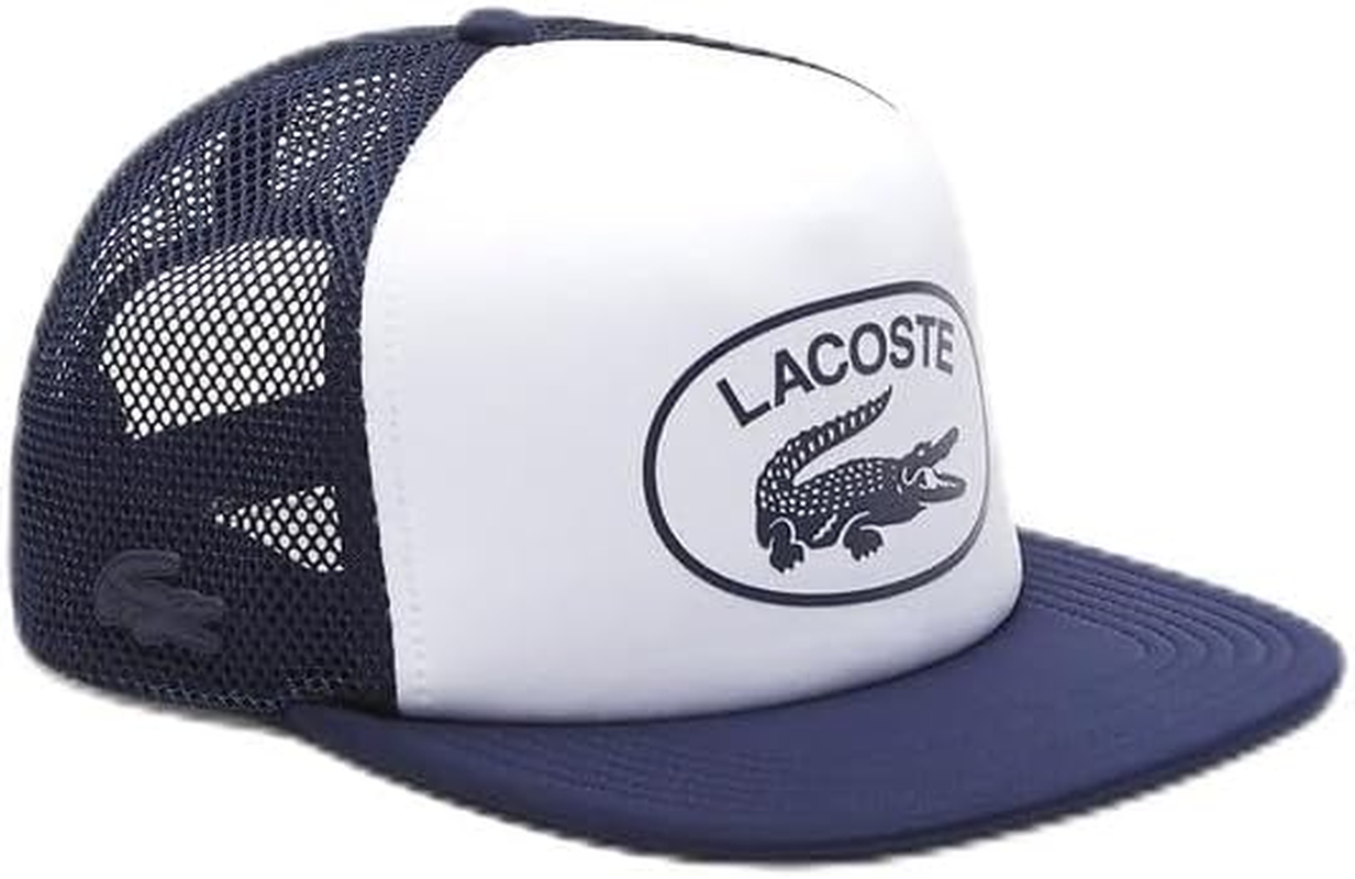 Lacoste Unisex Adult'S Light Neoprene Logo Cap, White, One Size