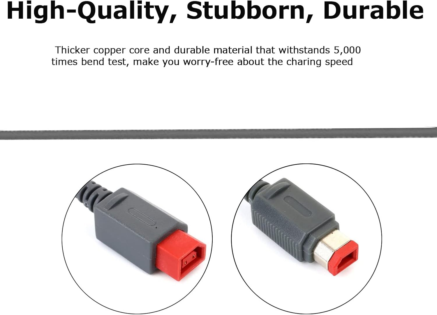 Wii Sensor Bar Extension Cable for Nintendo Wii/Wii U Console Sensor Bar Lead - 3 Meter image number 3