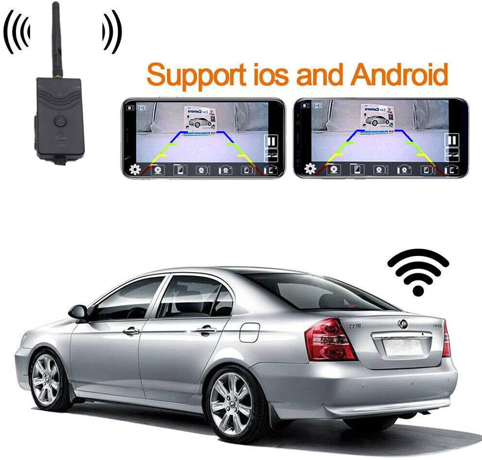 Wishring Wifi Car Backup Camera Realtime Video Transmitter for Iphone X Android Samsung LG Motorola Huawei HTC 903W image number 6