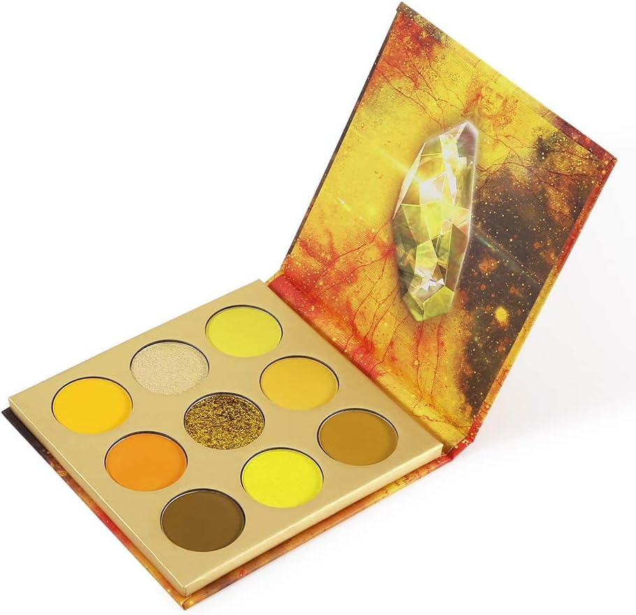 Docolor Eyeshadow Palette 9 Colors Green Eyeshadow Gemstone Shadow Palette Highly Pigmented Mattes Shimmers Naked Smokey Glitter Cream Colorful Powderlong Lasting Waterproof Makeup Palette