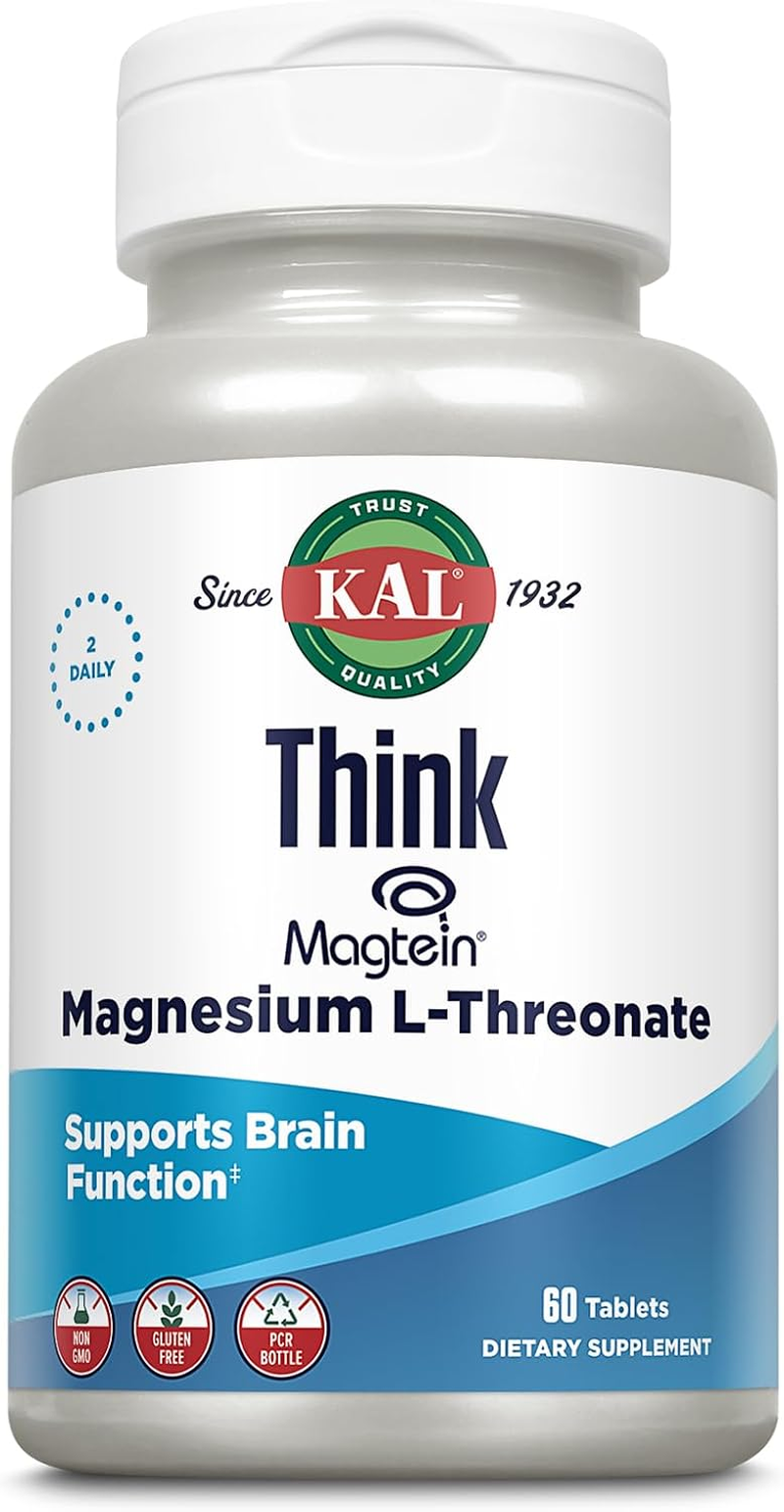 KAL Think Magnesium L-Threonate 2000 Mg 60 Tablets image number 1