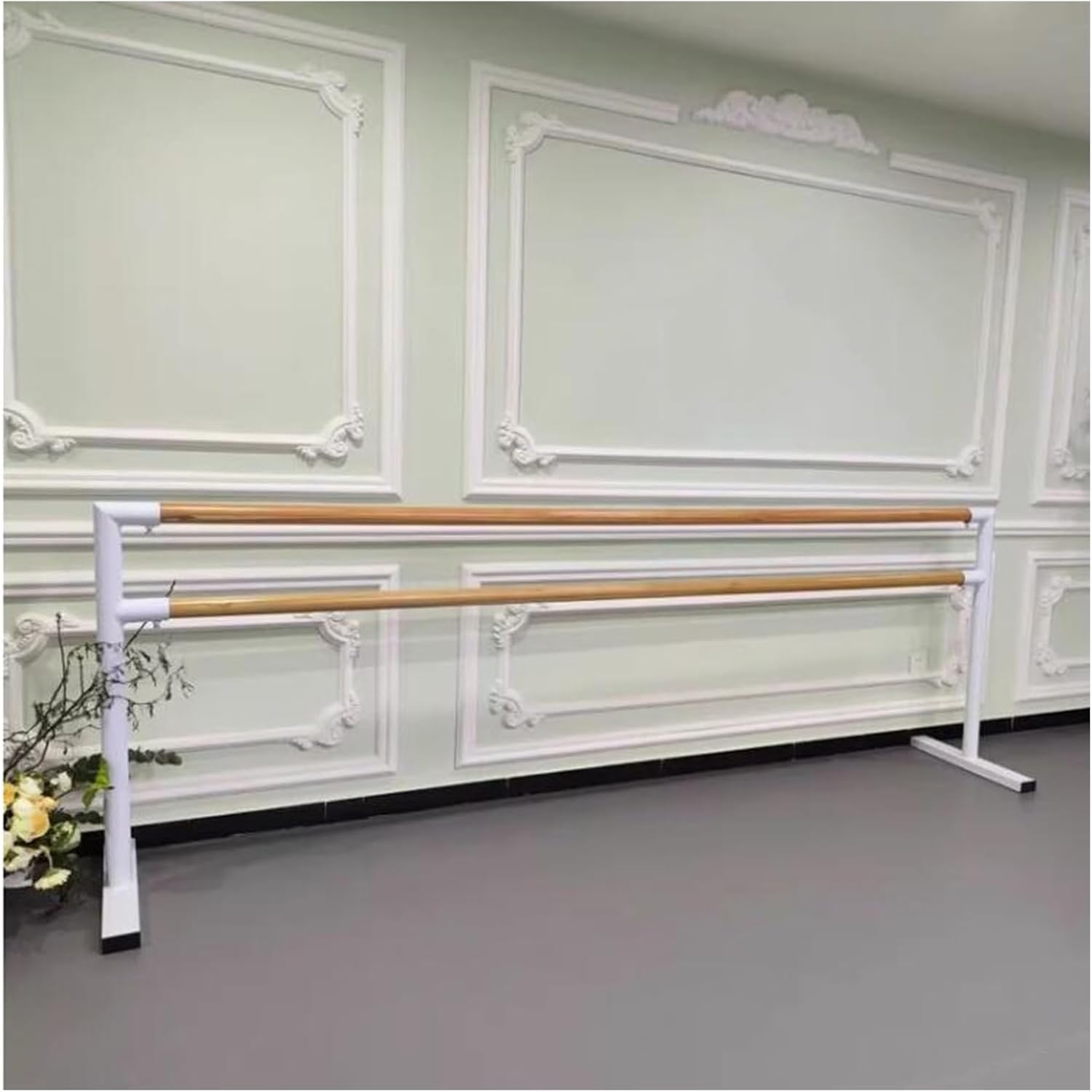 Studio Ballet Barre, Mobile Pilates, Fitness Barre Exercise Equipment, Freestanding Portable Ballet Bar Dance Training Stretching image number 3