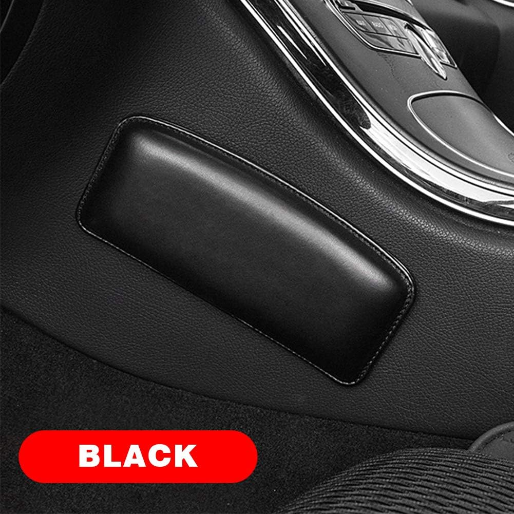 Car Knee Cushion, Leather Auto Center Console Elbow Leg Knee Pad,Leather Auto Center Console Elbow Leg Knees Pad,Thigh Support Comfort Pillow for Automotive Interior Accessories(Color:Black) image number 5