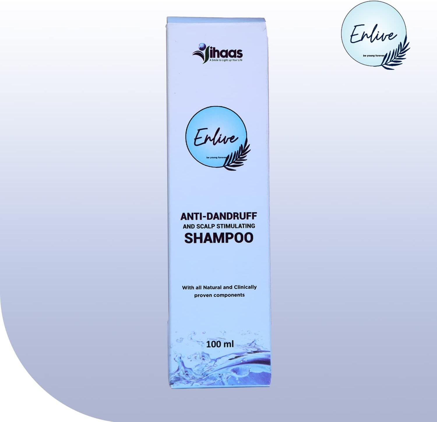 Enlive anti Dandruff Shampoo, Scalp Stimulating, Clears Away Dandruff Flakes, Relieves from Excessive Oil, Relieves from Dandruff Related Itching (100Ml) image number 5