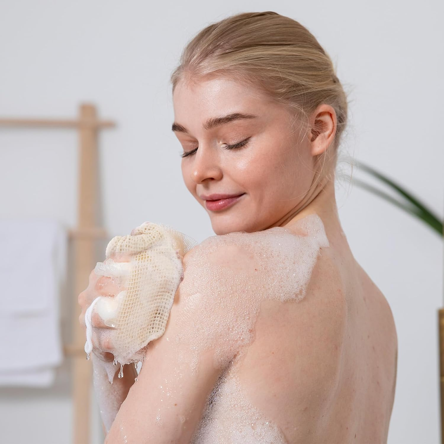 3 Pack Soap Exfoliating Bag Natural Sisal Soap Saver Bag Pouch Natural Soaps Saver Bar Bags with Drawstring for Exfoliating Foaming and Drying Soaps Holder