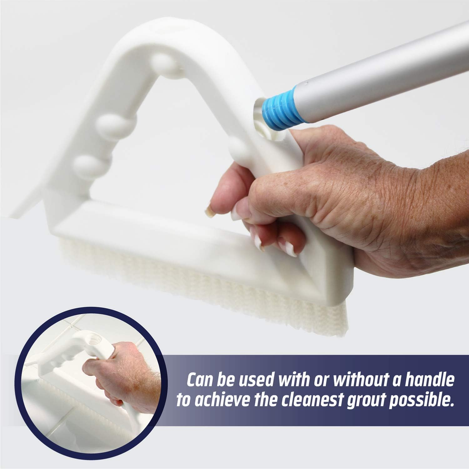 Ultimate Grout Cleaner: Best Cleaner for Tile,Ceramic,Porcelain, Marble Acid-Free Safe Deep Cleaner & Stain Remover for Even the Dirtiest Grout. (2-QT-POLYBR) image number 4