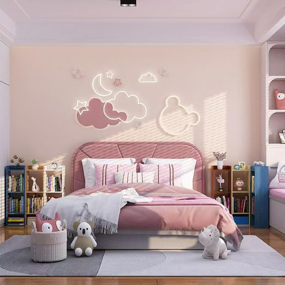 Hbluefat 4 Tier Small Bookcase, Floor Standing Open Bookshelf, Multipurpose Display Storage Organizer Shelf for Home Office Living Room Bedroom (Teak) - Wood image number 2