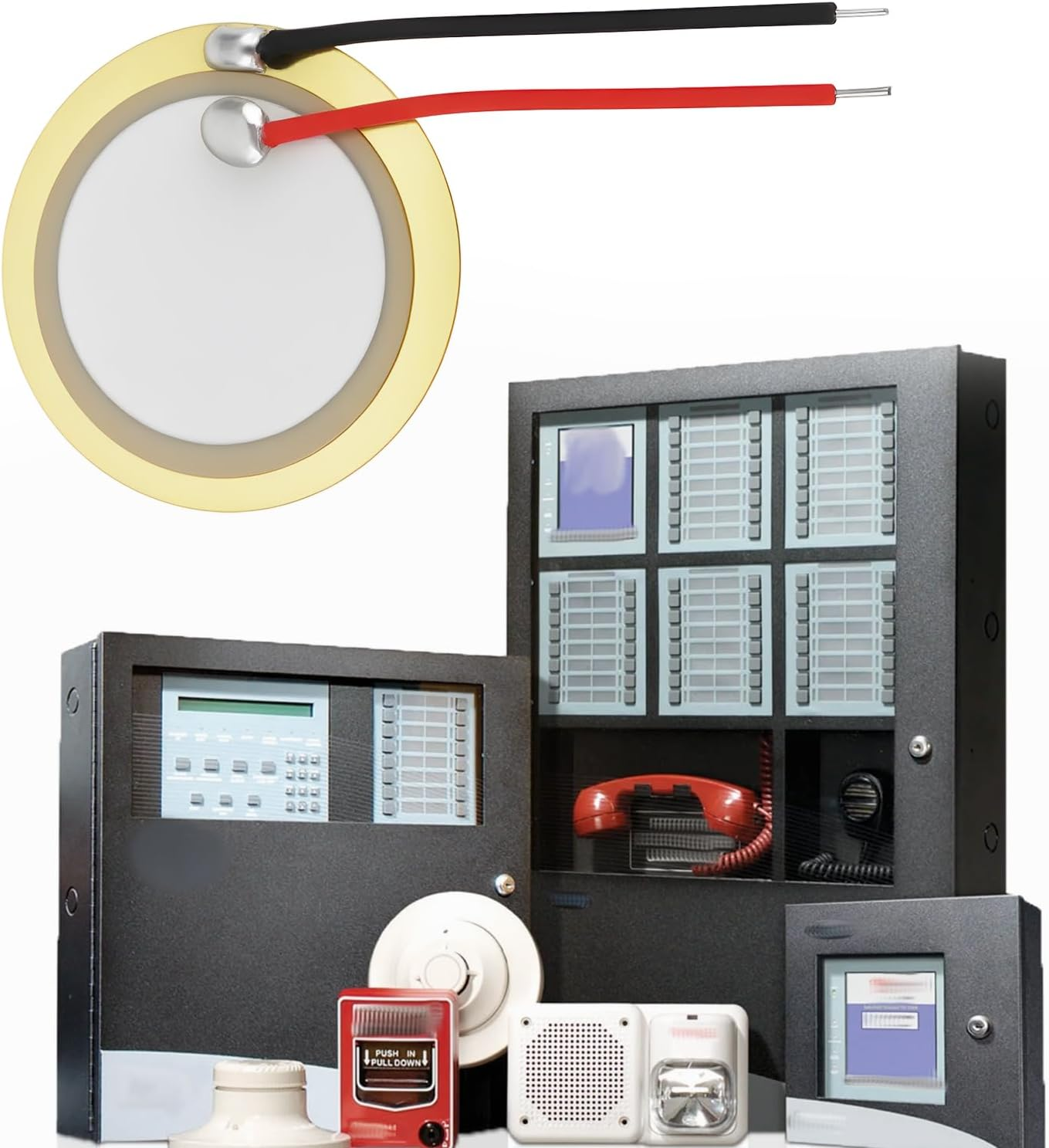 Emagtech 40Pcs Buzzer 18Mm Copper Plate Speaker for Electronic Warning System image number 1