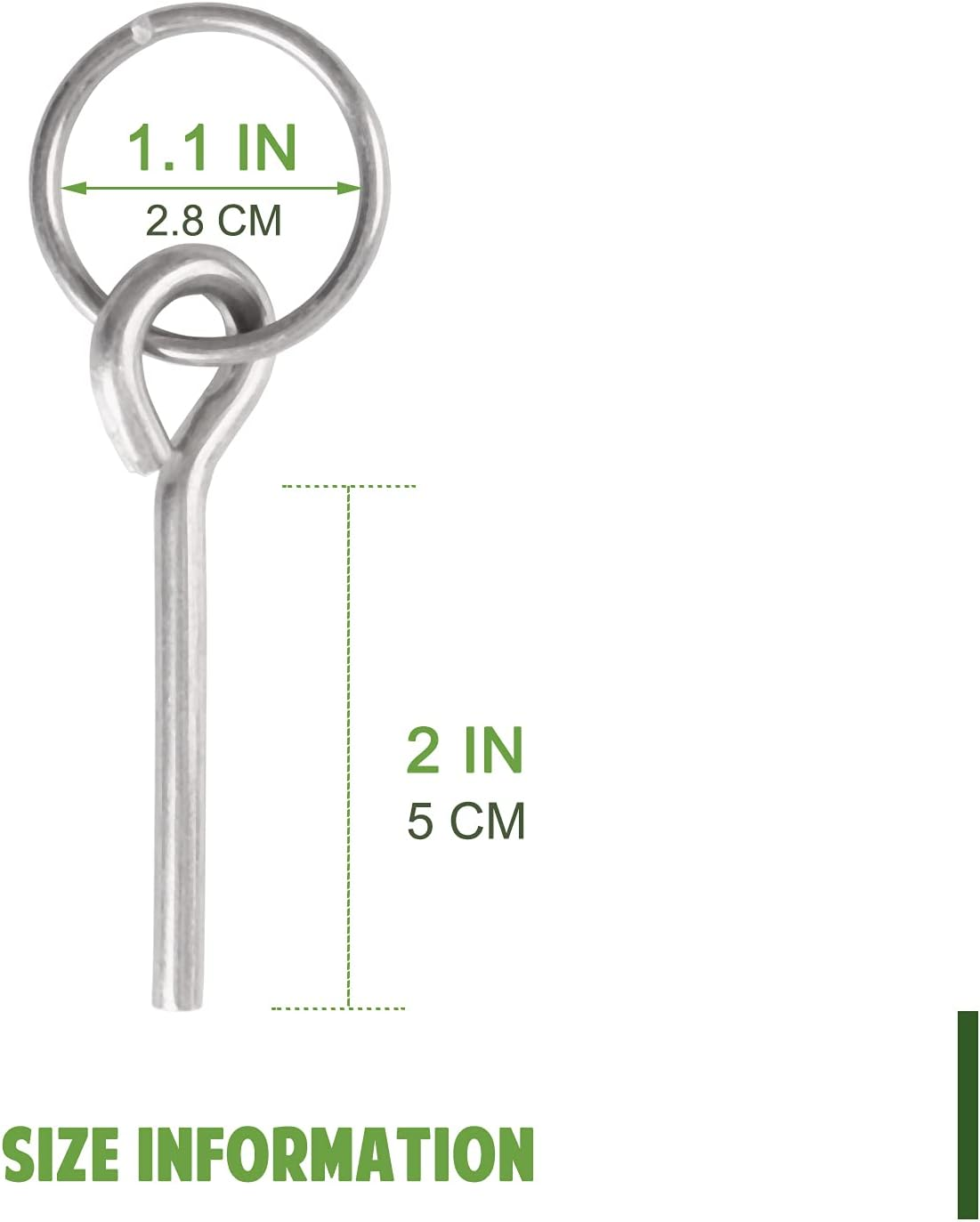 BRILLIANCE4U Tent Pin & Ring Replacement, Pole Connectors, Aluminum Rings, Building Tool, Accessories 5 Pack