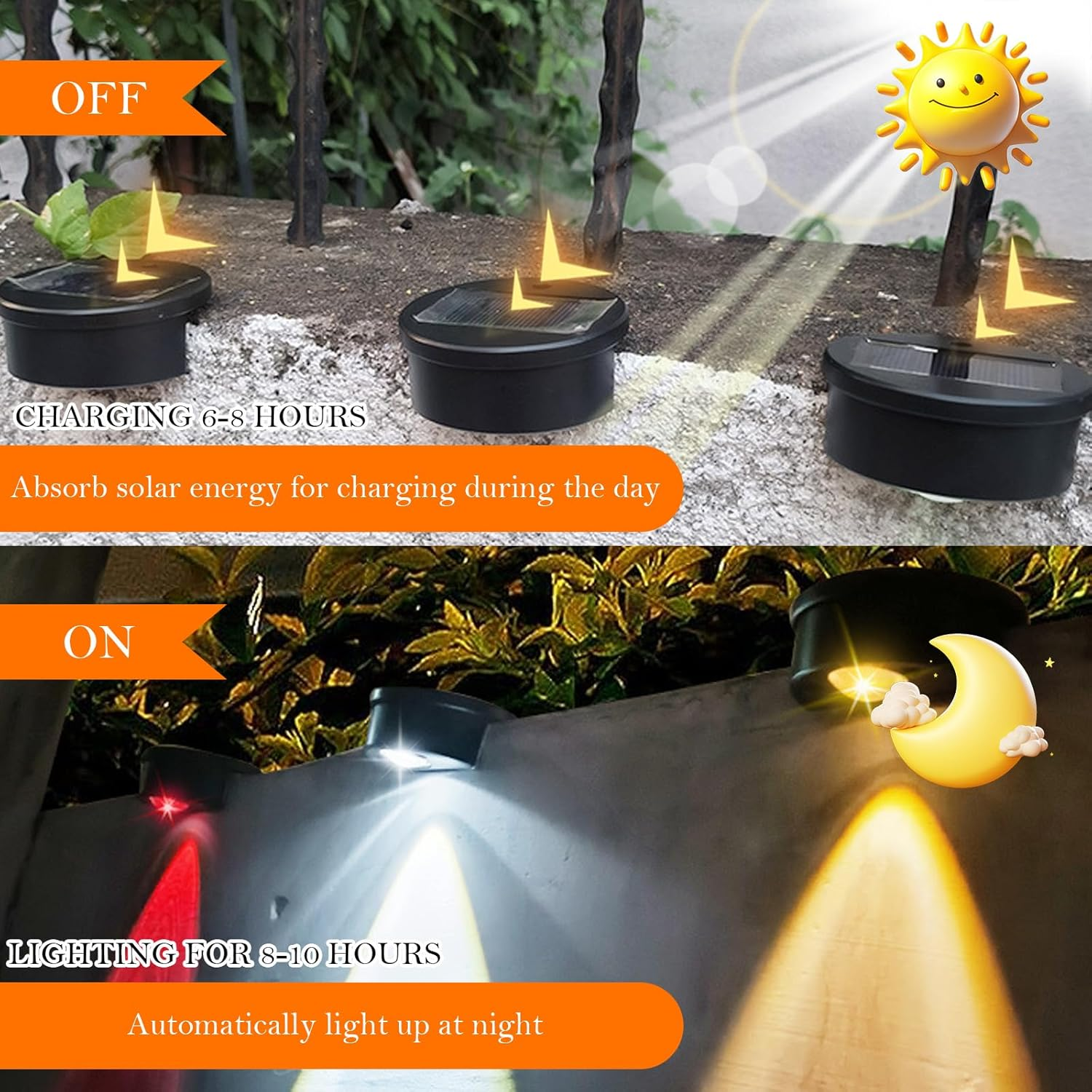 Taimeimao Solar Pool Lighting, 6 Pieces Solar Pool Lighting, LED Pond Lighting, Waterproof Pool Light, Multicoloured Pool Accessories, for Swimming Pool, Fence, Yard, Patio, Outdoor Decoration image number 3