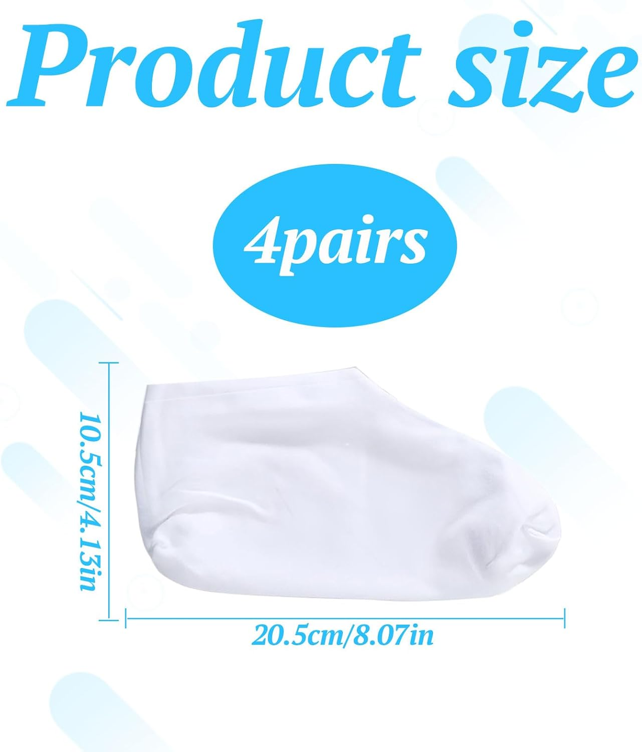 Moisturising Socks for Dry Cracked Feet, Foot Spa Cotton Socks, Cosmetic Moisturizing Socks Overnight for Repairing Dry Feet, Cracked Heel Repair, Foot Care and Softening Rough Skin image number 3