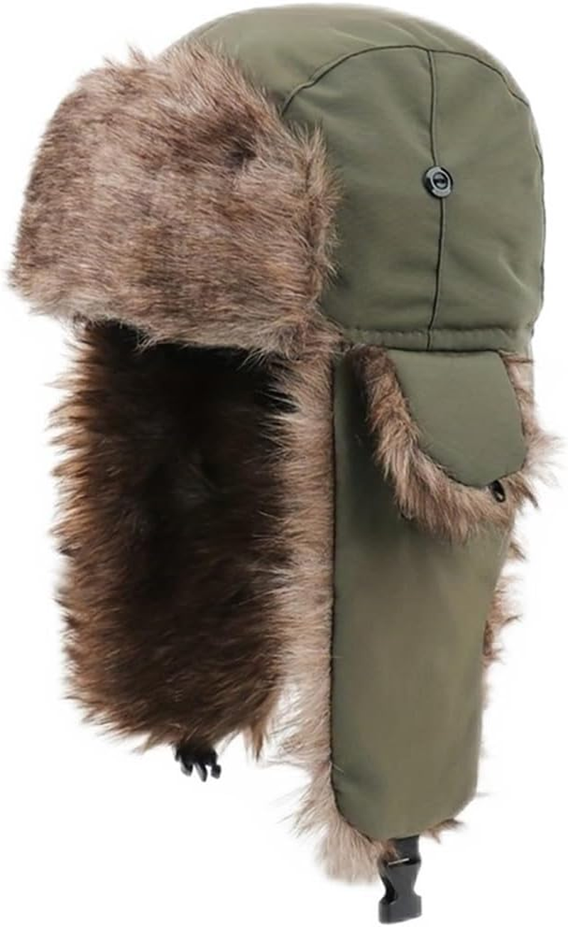 Unisex Russian Trapper Hat &ndash; Windproof Winter Ski Cap with Ear Flaps & Faux Fur for Men and Women image number 1