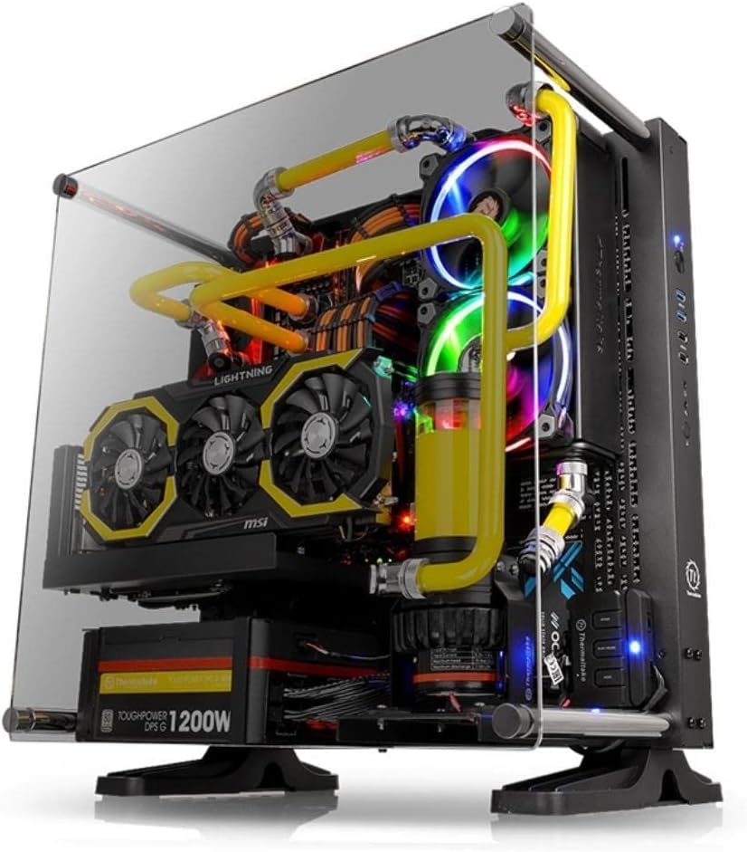 Thermaltake Core P3 Red Edition Tempered Glass Mid Tower Open Frame Case image number 3