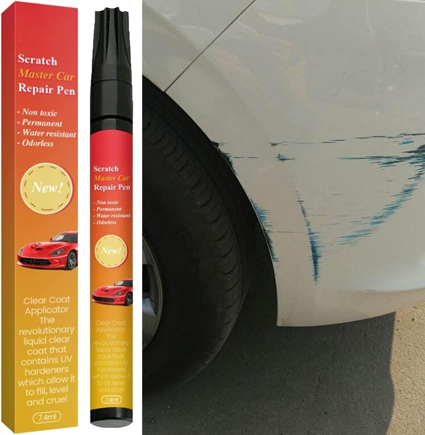 Magic Pen for Car Scratches - Auto Touchup Paint - Professional Repair Pen for Removal of Deep and Shallow Scratches, Quick and Easy Fix image number 5