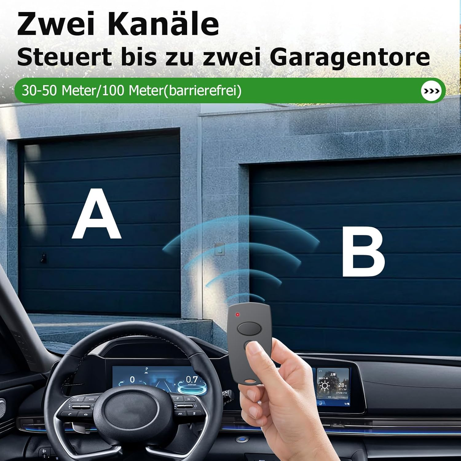 Marantec Handheld Transmitter 868.3 Mhz for 302 384 304 313 321 323 131, Replacement Remote Control for Marantec, 2 Channel, Pack of 3 image number 4
