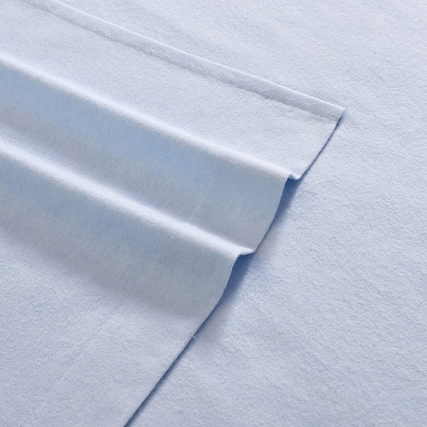 Laura Ashley Home - Twin Sheets, Cotton Flannel Bedding Set, Brushed for Extra Softness & Comfort (Blue, Twin) image number 1