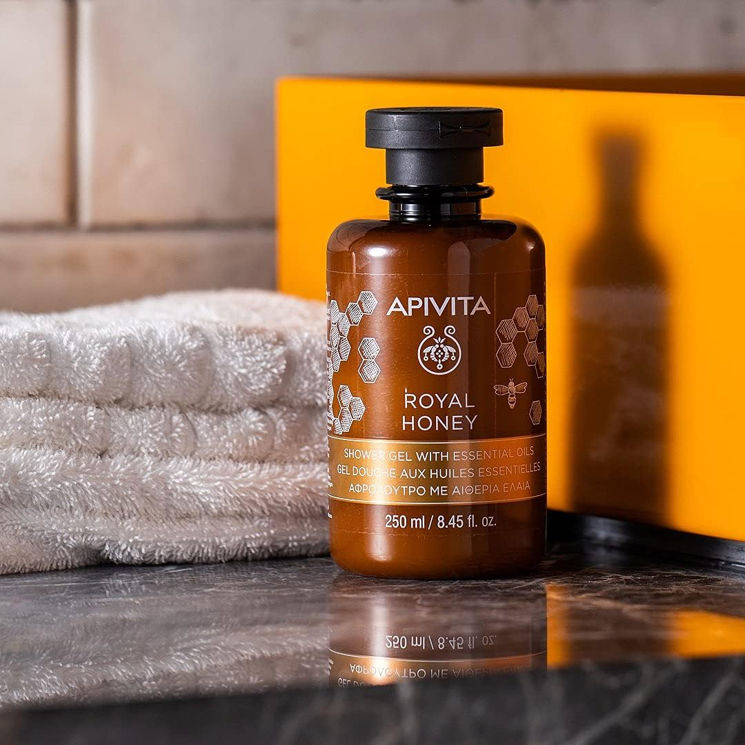 Apivita Royal Honey Shower Gel with Essential Oils 250Ml/8.45Oz