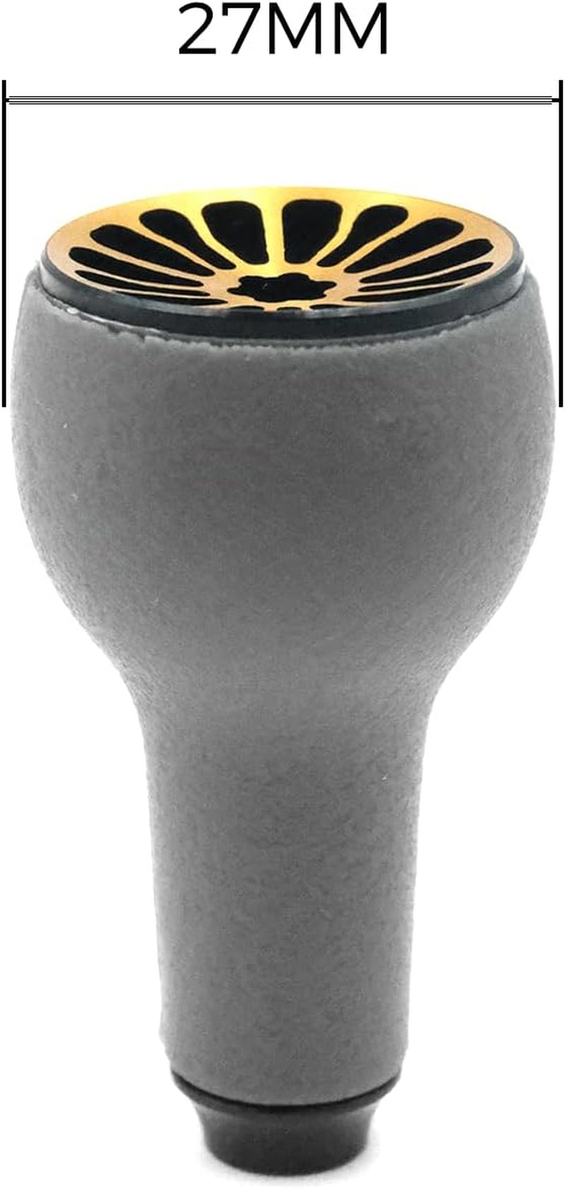 TPE Grey Reel Power Knob 27Mm Compatible for Shimano Daiwa Spinning & Baitcasting Reel image number 2