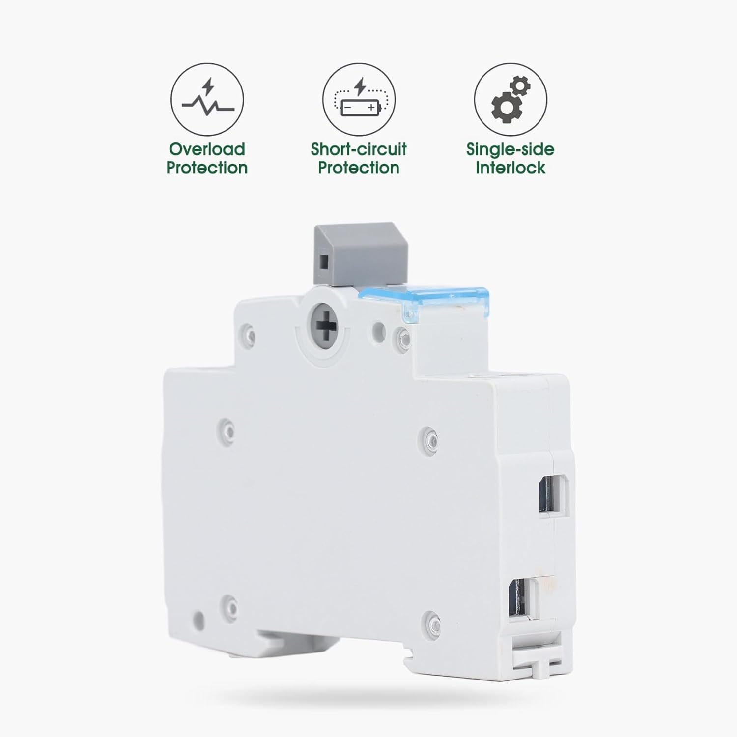 Dual Power Manual Transfer Switch, Circuit Breaker Switch 3 Color Indicator 230VAC 35Mm DIN Rail Mount for Home image number 6