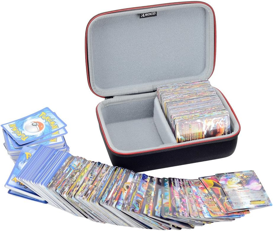 RLSOCO Storage Case for Pokemon Cards, Fits Pokemon TCG/ETB/RARE Trading Card - Fits up to 600 Cards, Durable Dust & Water-Resistant, Carrying Case with Top Handle (YKK Zipper) image number 4