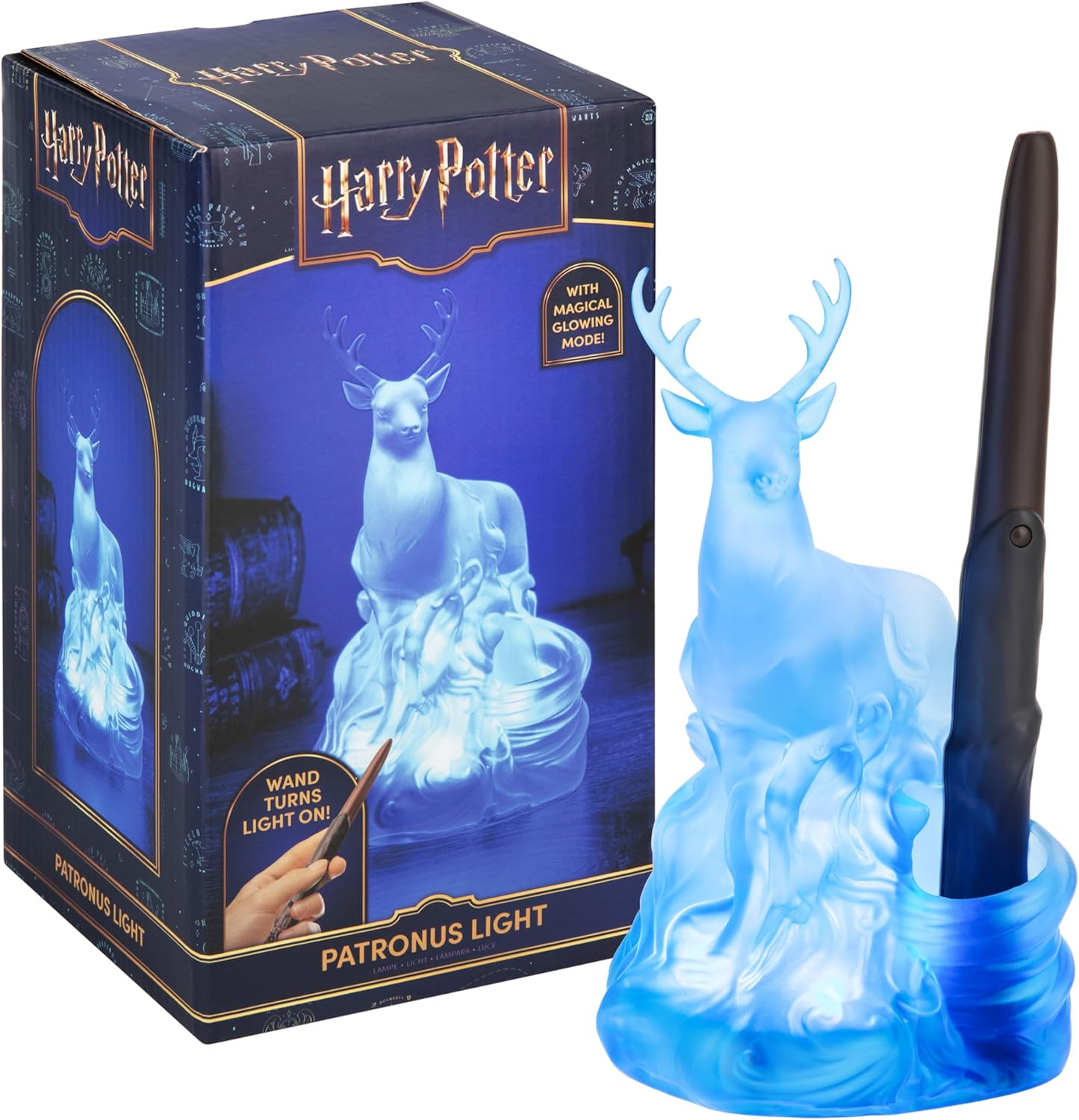 Paladone Harry Potter Deer Patronus Light with Wand Remote Control, Officially Licensed Wizarding World Merchandise, Battery Powered Collectible Gift, Home D&eacute;cor image number 3