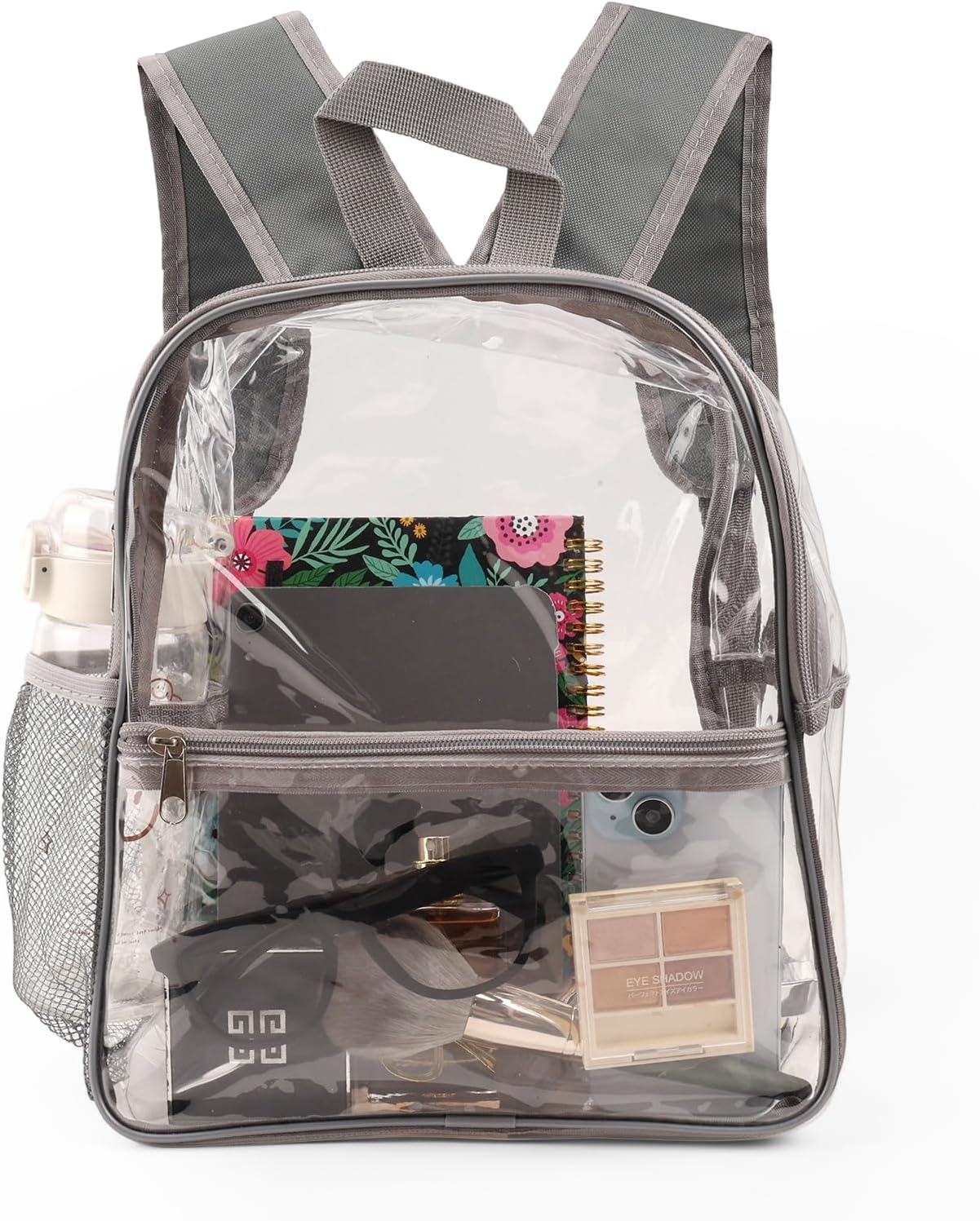 Supcomsta Clear Backpack Large &ndash; 12"X11.5"X6" Heavy-Duty Pvc,Waterproof,Stadium Approved Bag with Adjustable Straps &ndash; Ideal for School,Work,Travel,Concerts