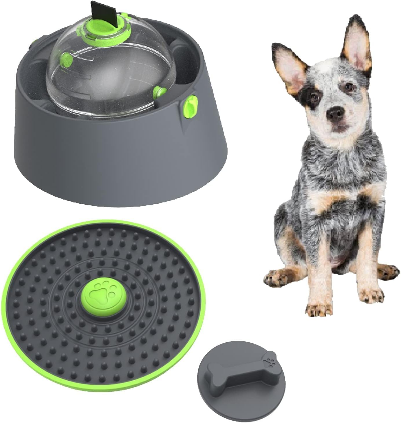 Pet Slow Feeder Set,Dog Bowls,Dog Lick Mat,Pet Puzzle Toys 3 in 1, Suitable for Dogs and Cats image number 1