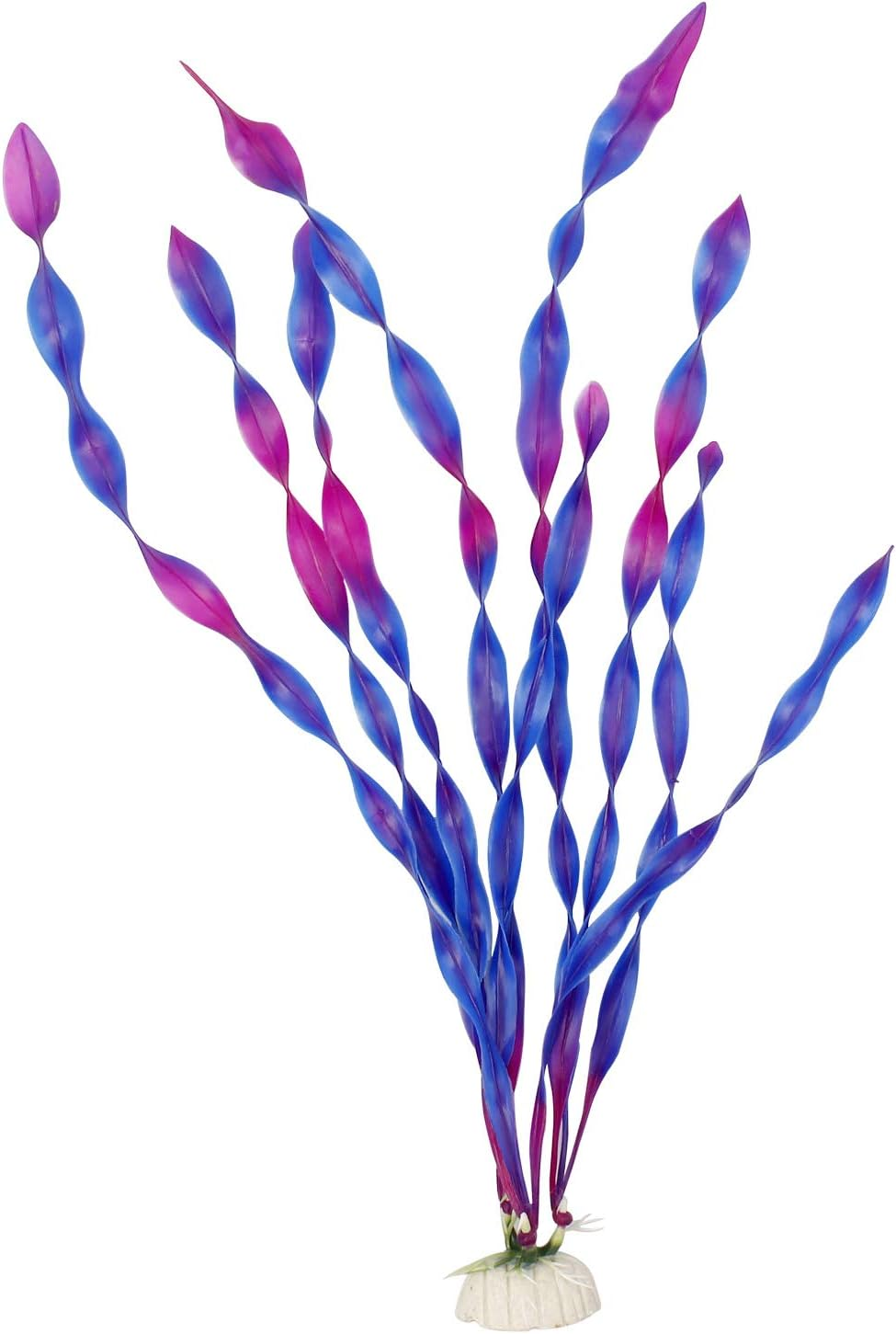 Mylifeunit Artificial Seaweed Water Plants for Aquarium, Plastic Fish Tank Plant Decorations 10 PCS (Purple) image number 5