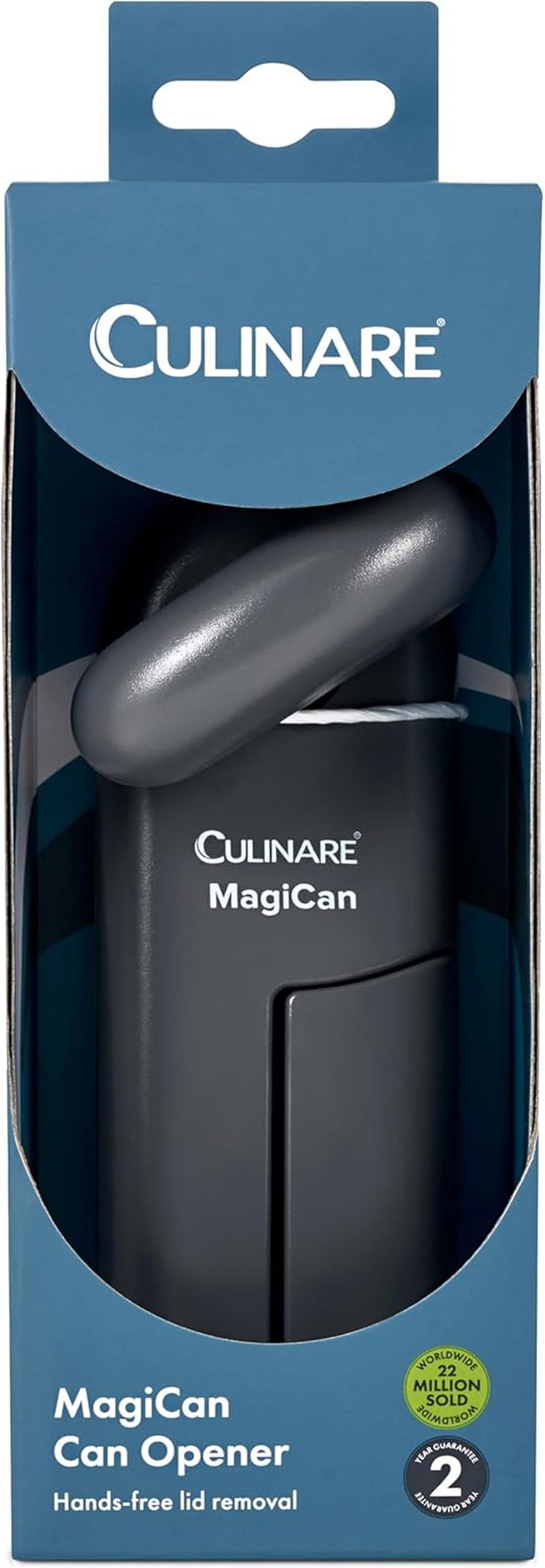 Culinare Magican Tin Opener, Grey, Plastic/Stainless Steel, Manual Can Opener, Comfortable Handle for Safety and Ease image number 4