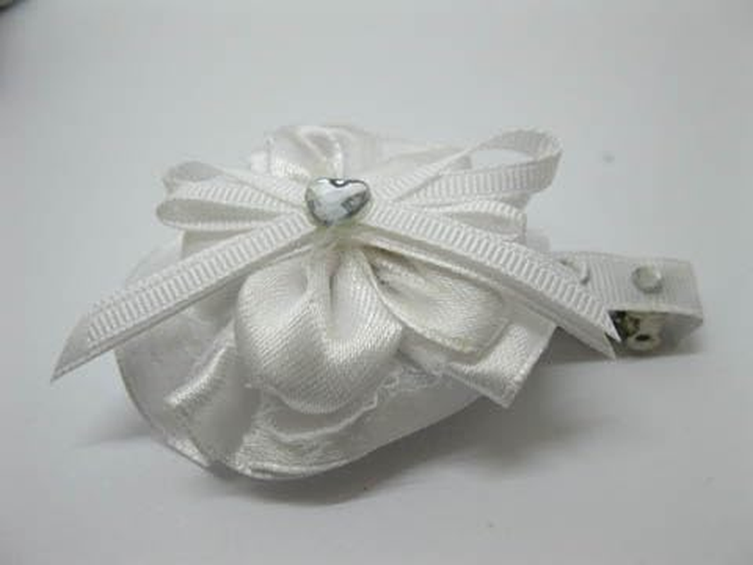 48X Flower on Top Hair Clips Barrettes Mixed Color image number 4