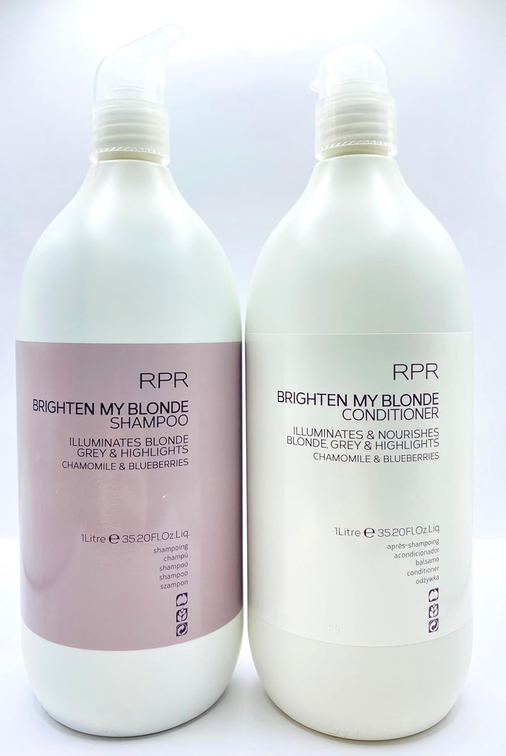 RPR Brighten My Blonde Shampoo 1000 Ml and Conditioner 1000 Ml Set image number 2