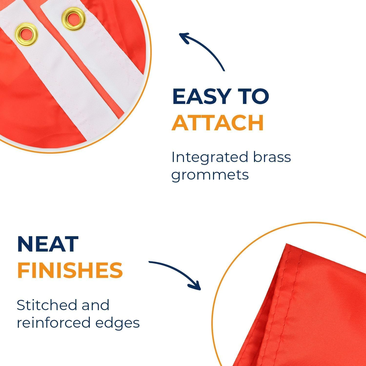 France Flag 90 * 150 CM, French Flag, Polyester Thickness, Fade Resistant, Brass Grommets, Canvas Header, Indoor,Outdoor, Vibrant Colors,Not Fear of Rain and Snow image number 3