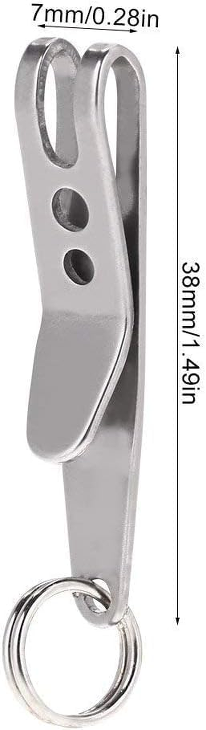 Multi-Purpose Suspension Clips for Hanging EDC Gear - Keychain Clip Holder for Flash Drive Emergency Whistle - Durable Belt Hook with Key Ring for Outdoor Camping Quick Hanging Tool image number 6