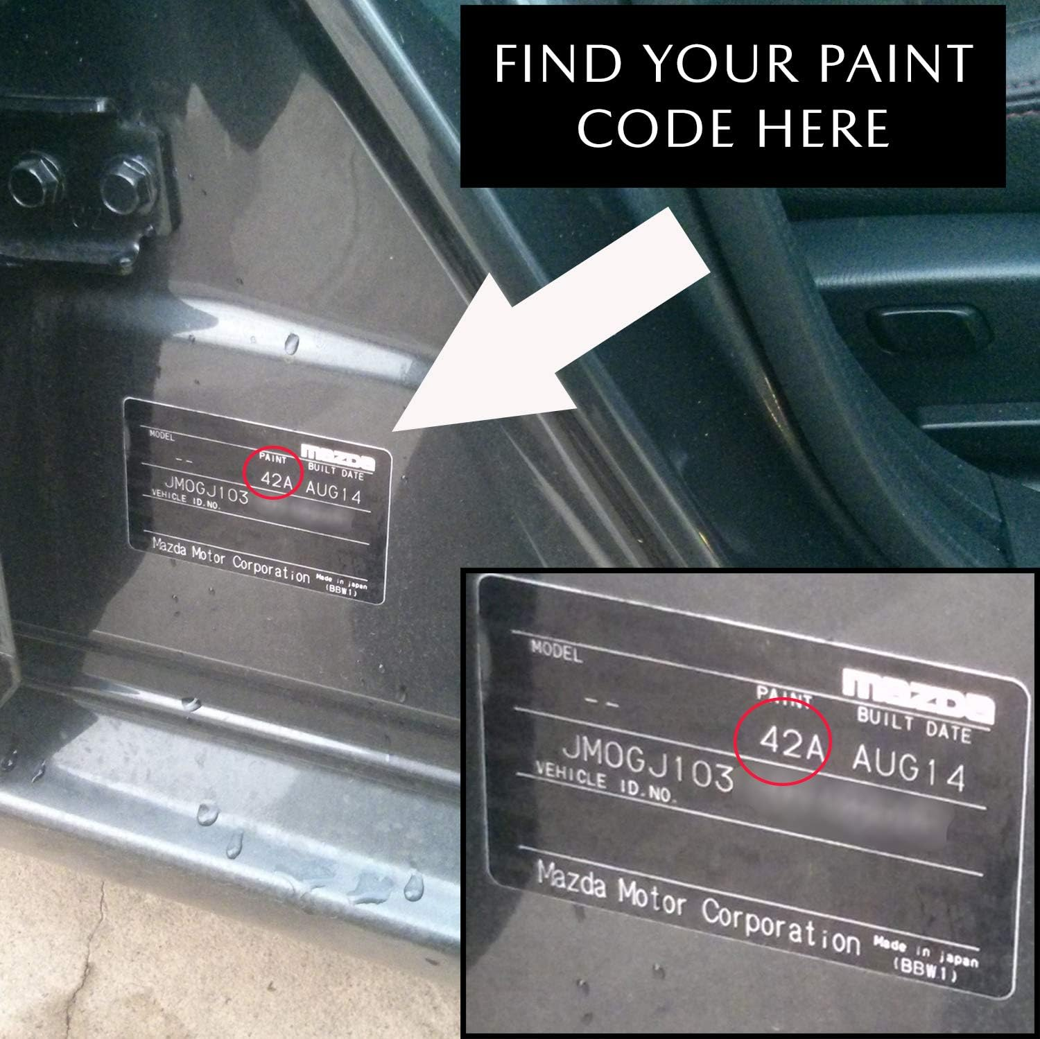 NEW Mazda Touch up Paint - 22V Sunlight Silver - Mazda 2 3 6 CX3 CX5 CX7 CX9 MX5 image number 3