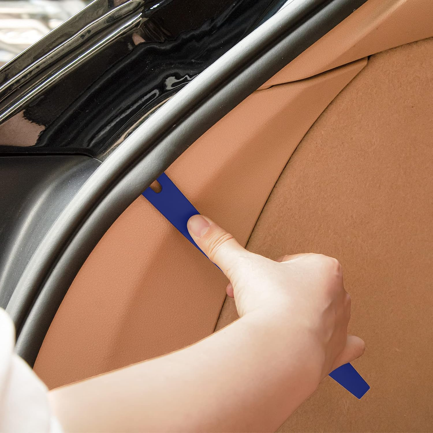 Trim Removal Tool - 5Pcs Trim Removal Tool Set,Car Pry Tool Kit, Car Panel Door Audio Trim Tool Kit for Vehicle Dash Radio Audio Installer image number 1