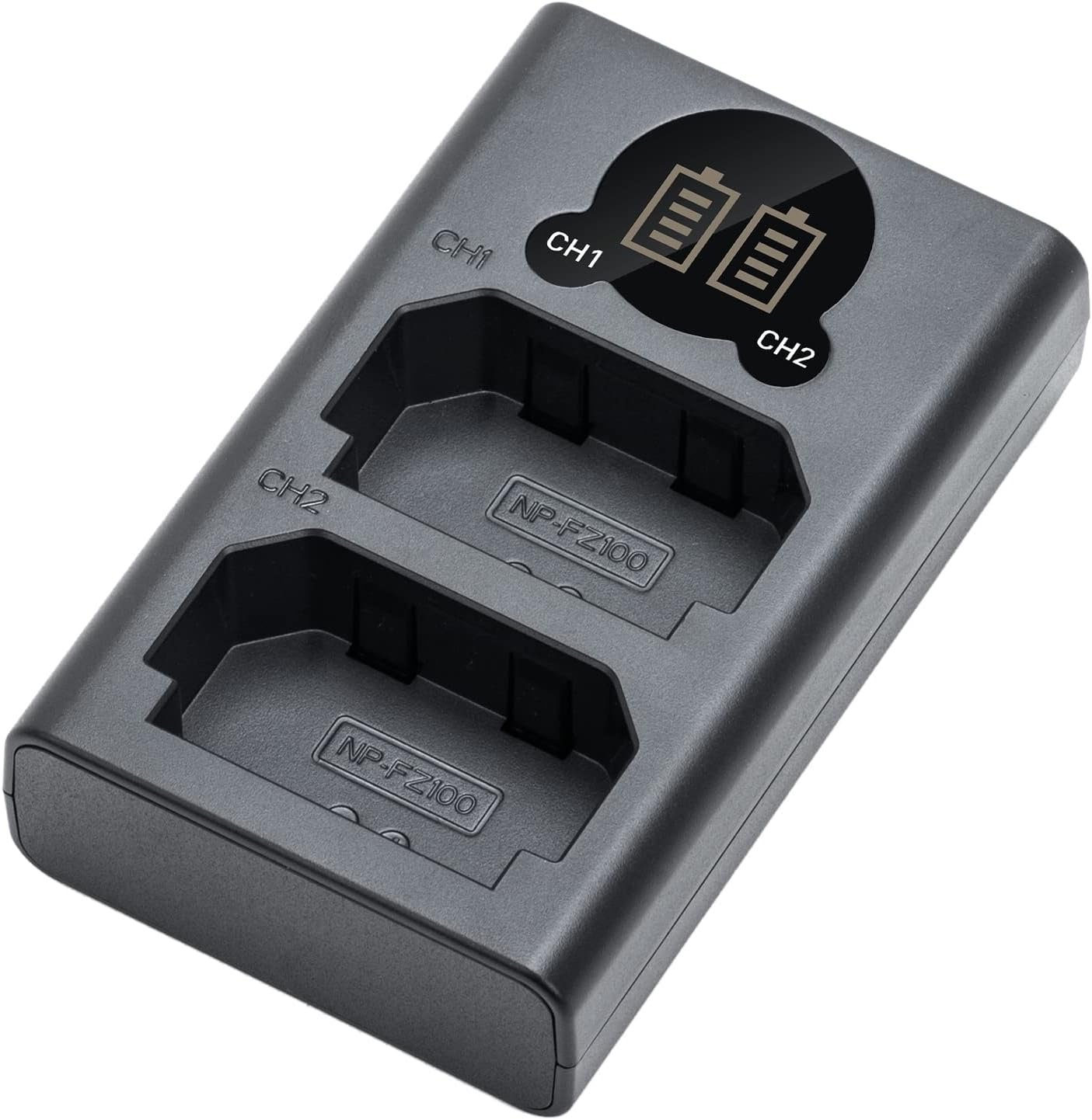 Kimaru NP-FZ100 Battery Charger, Double Slot BC-QZ1 Charger for Sony Alpha ZV-E1, FX3, FX30, A1, A7C, A9, A9 II, A7R III, A7R IV, A7S III, A7 III, A7 IV, A6600, A7R V, A6700, A7C II Cameras. image number 3