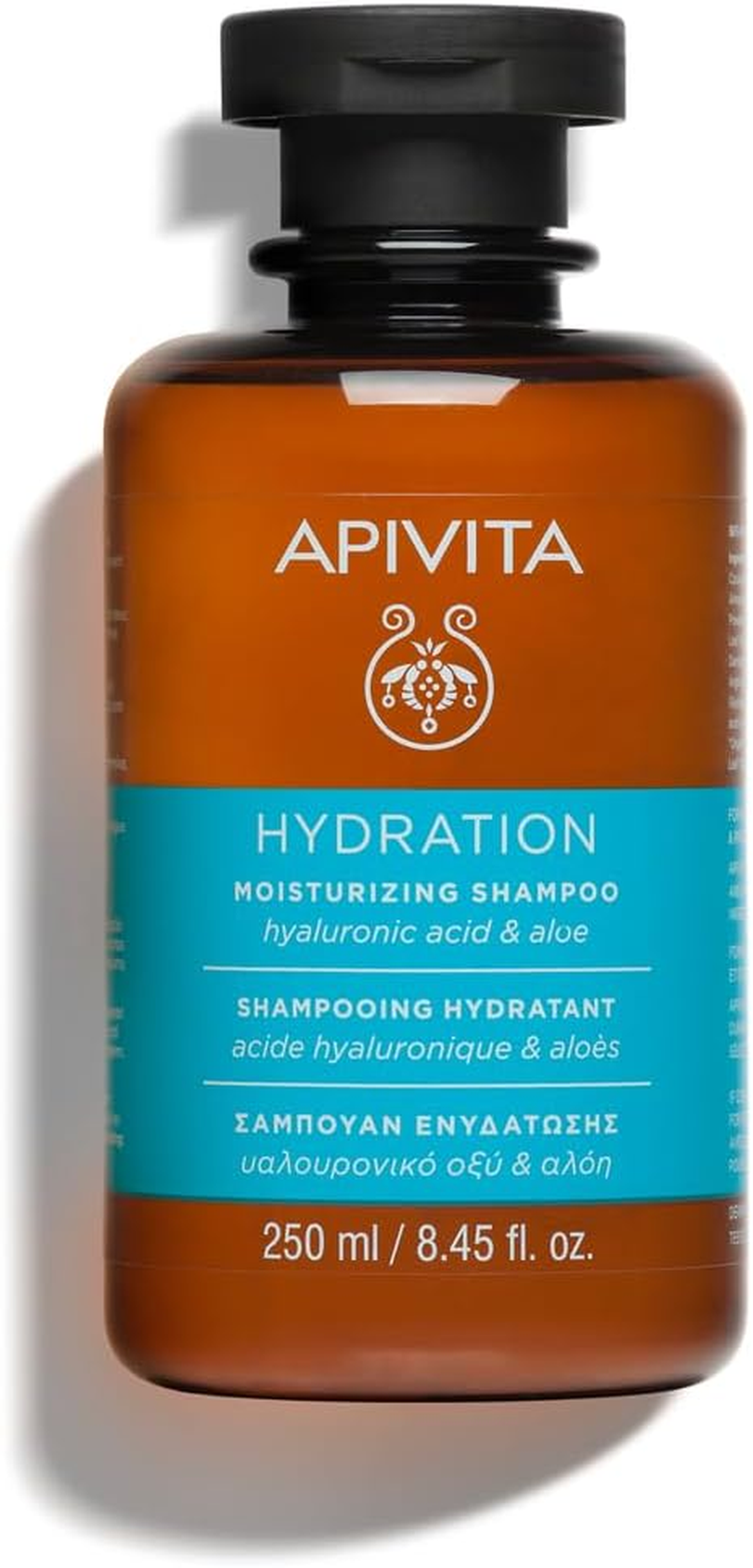 APIVITA Hydration Moisturizing Shampoo 8.45 Fl.Oz. | Natural Shampoo with Hyaluronic Acid & Aloe Vera for Intense Hydration, Prevents Split Ends, Eliminates Frizz | Daily Haircare for All Hair Types image number 4