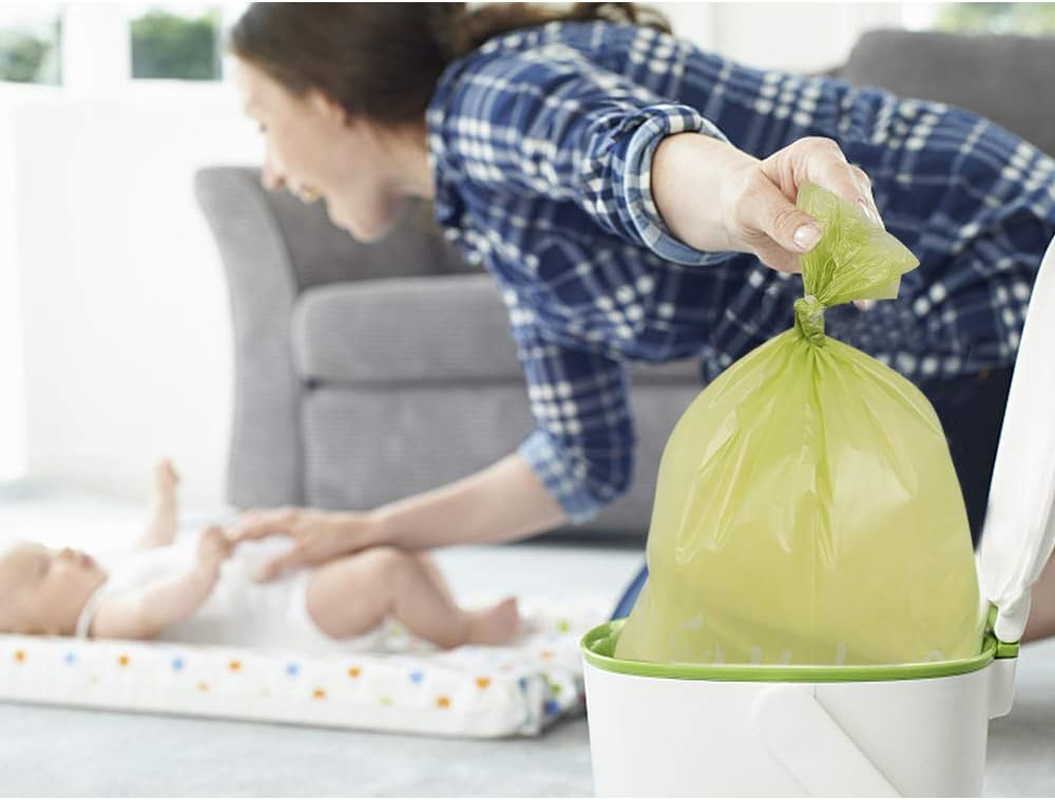 Disposable Diaper Bags for Baby, 20 Refill Rolls/300 Bags Waste Bags with Dispenser, Convenient and Quick Diaper Disposal, Unscented image number 2
