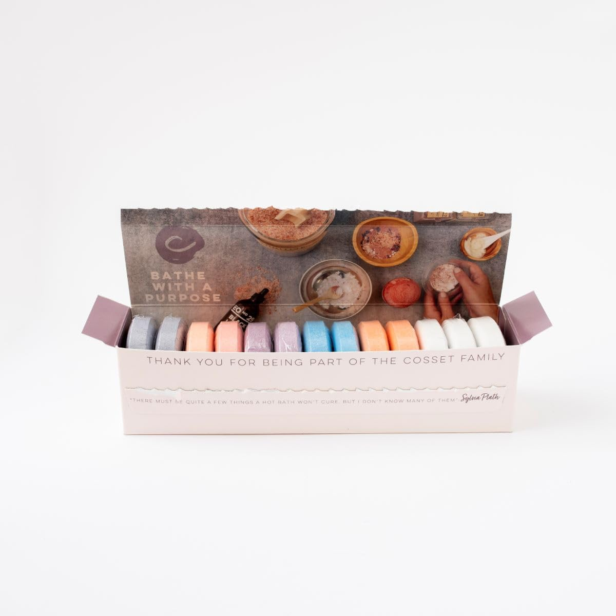 Cosset Bath Bomb - Shower Steamer Variety Pack Gift Box Bubble Bath Bombs for Women - Ideal for Relaxation and Self-Care - 13 Pcs image number 5