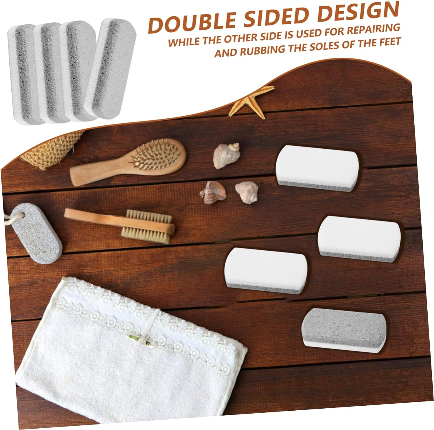 Ipetboom 4Pcs Pumice Stone Foot Wash Board Pedicure Callus Remover for Feet Callus Removal Tool