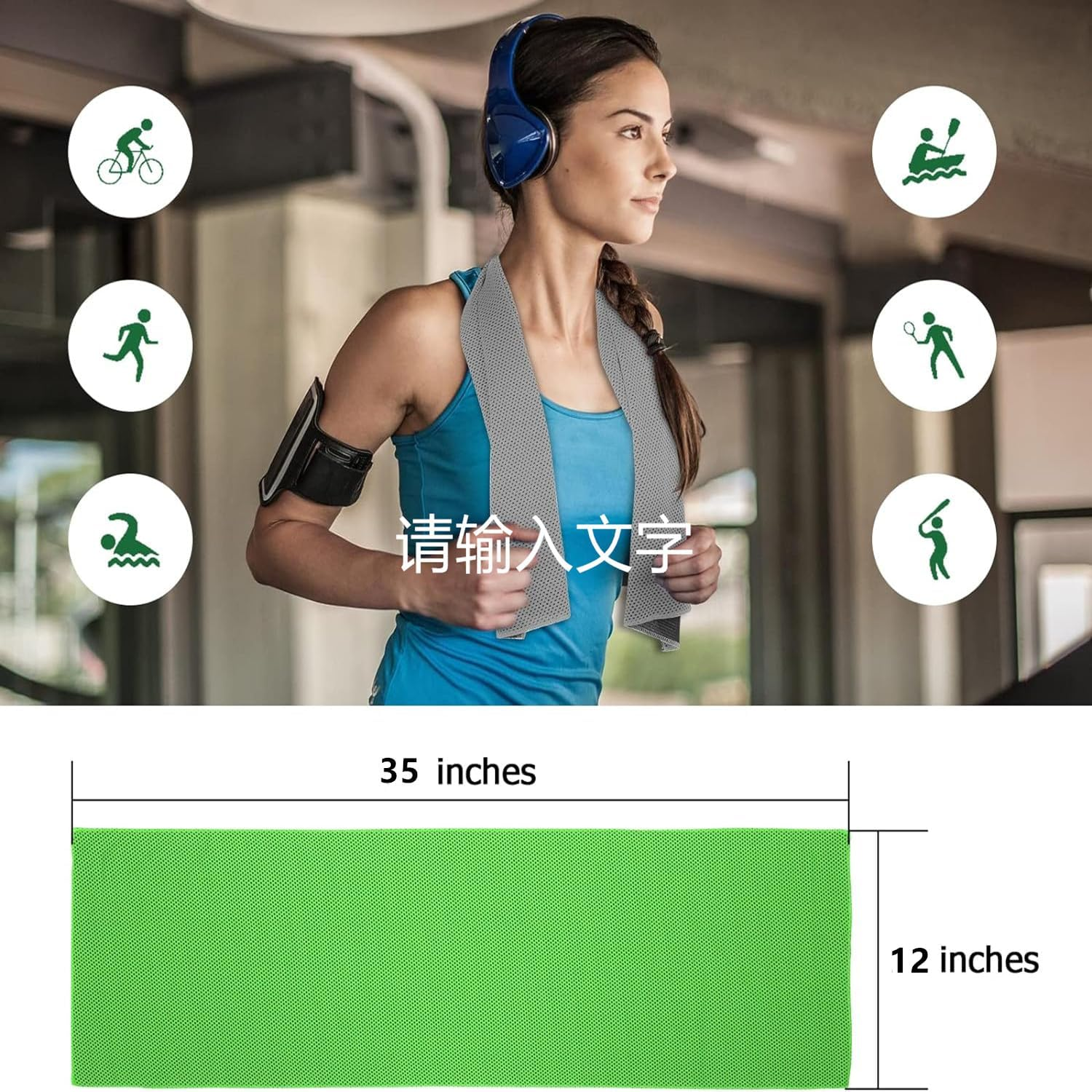 MEZOKUCEL Cooling Towel, Ice Sports Towel, Cool Towel for Instant Cooling,For Yoga, Travel, Golf, Gym,Camping, Fitness, Running, Workout & More Activities (35"X12") (10 Pack) image number 4